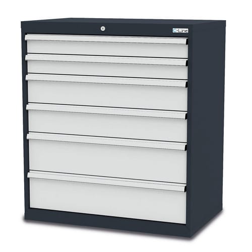 Simplaflex Schubladenschrank mit 6 Schubladen BxTxH 900 x 575 x 1020 mm