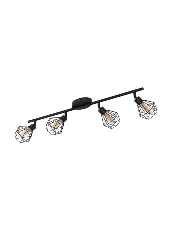 Eglo Spotleuchte Zapata 1 4-flammig G9 Schwarz-Amber 3 W