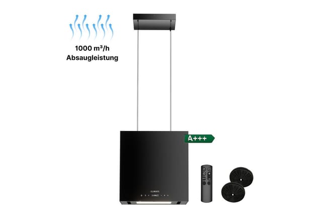 KB Elements Inselhaube mit Fernbedienung, 1000 m³/h mit Fernbedienung, 1000 m³/h, Fernbedienung, 1000 m³/h Saugleistung