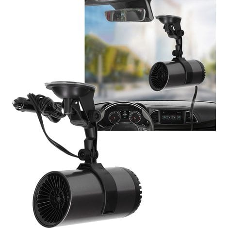 2-in-1-autoheizung: Tragbarer 150-w-12-v-ventilator, Defroster Mit 360°-drehständer Und Saugnäpfen