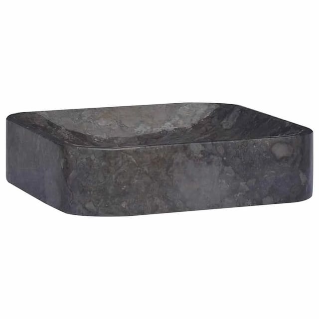 Waschbecken Schwarz 40x40x10 Cm Marmor Vidaxl