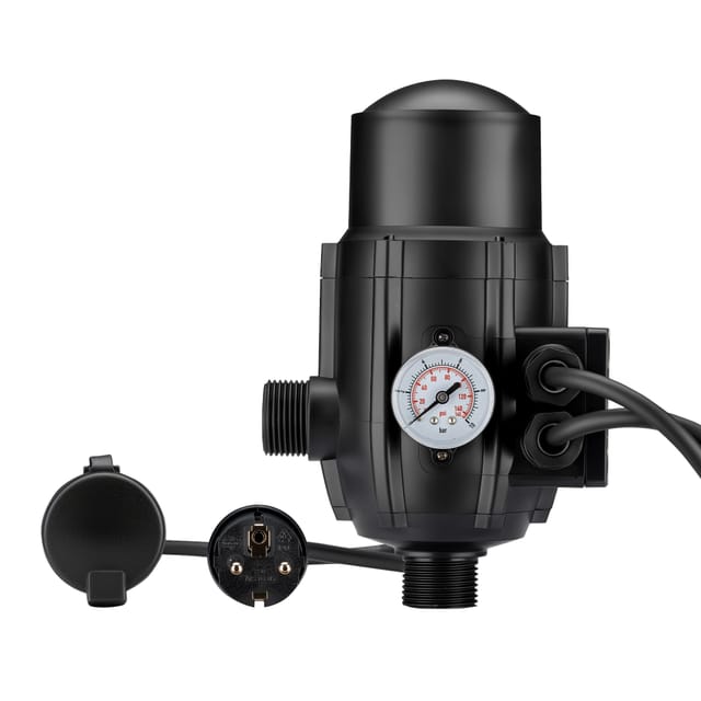 Druckschalter Mit Kabel Skd-2d 230v Bis 3 Bar, Druckwächter Mit Trockenlaufschutz Für Hauswasserwerke Und Pumpen, Zuverlässige Pumpensteuerung - Wiltec