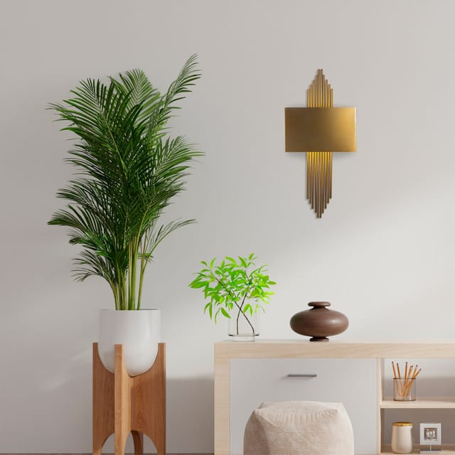 Wandleuchte Bronzefarbenes Metall Andes