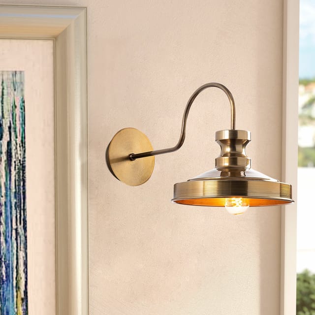 Wandleuchte 1-flammig Gold Metall Allure