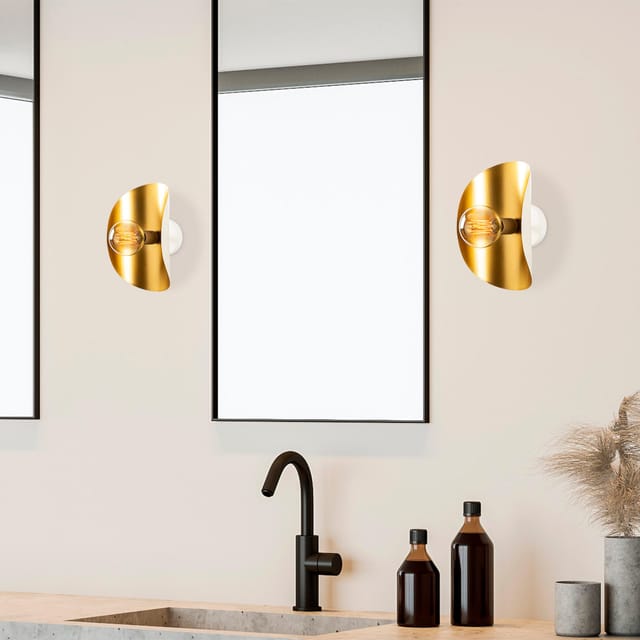 Wandleuchte Gold Metall Echelon