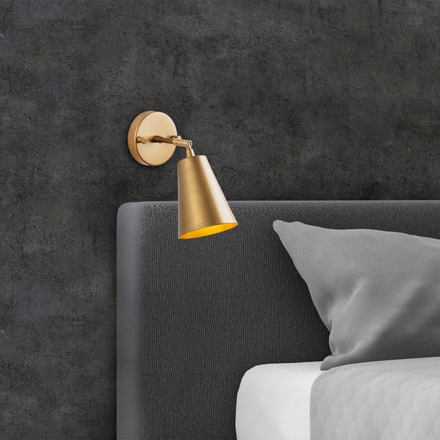 Wandleuchte Gold Glas Gletscher