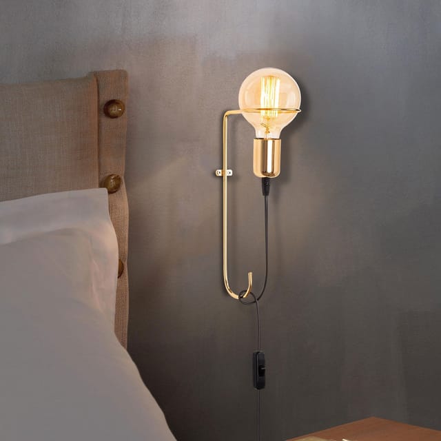 Wandleuchte Gold Metall Ashburn