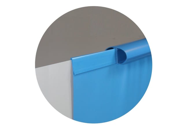 Pool Ersatzfolie Rund In Verschiedenen Größen - Dicke 0,6 Mm - Tiefe 90 Cm - Blau - Einhängebiese 360 X 90 Cm