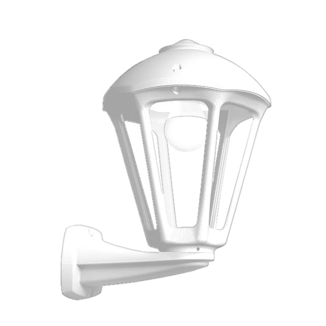 Wandleuchte Sandro 1xe27 Ip55 L.24xb.28xh.36,5cm Weißes Harz