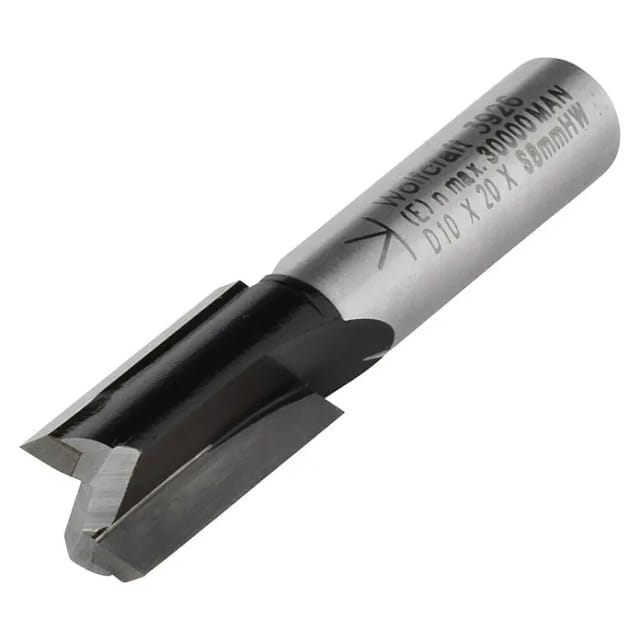 Wolfcraft Nutfräser (Nutbreite: 10 mm, Durchmesser Schaft: 8 mm)