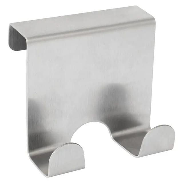 Walteco Türhaken (L x B x H: 68 x 47 x 65 mm, Edelstahl, Anzahl Haken: 2 Stk.)