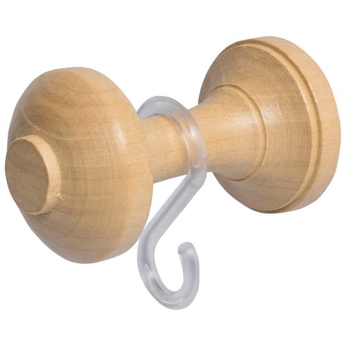 LIEDECO Schalhalter, mit S-Haken und Befestigungsmaterial - beige