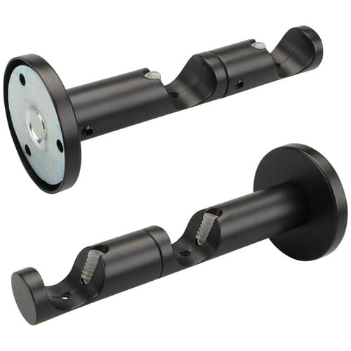 LIEDECO Gardinenstangen-Träger, Ø 20 mm, Metall - schwarz