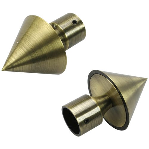 LIEDECO Endstück, Blues, Kegel, 20 mm, Bronze - braun