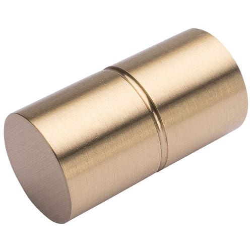 LIEDECO Endstück, Zylinder, 20 mm, Edelstahl - silberfarben