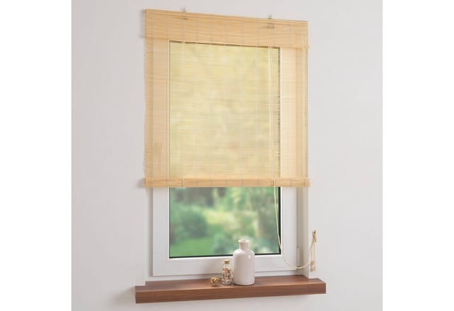 LIEDECO Seitenzug-Rollo, natur, Bambus - beige