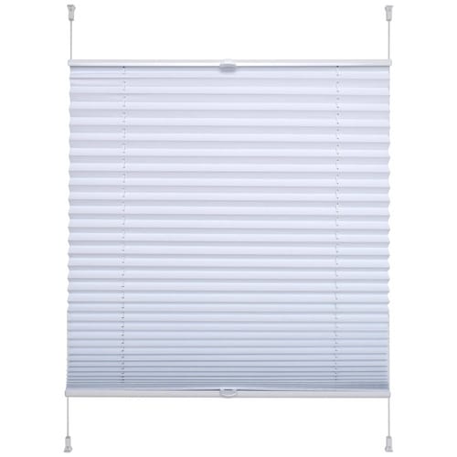 LIEDECO Klemmfix Thermo Plissee, 75x130 cm - weiss