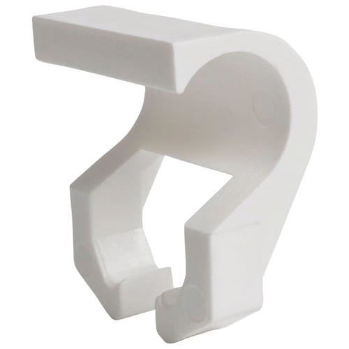 LIEDECO U-Schienen-Halter, Weiß, 2 Stück - weiss