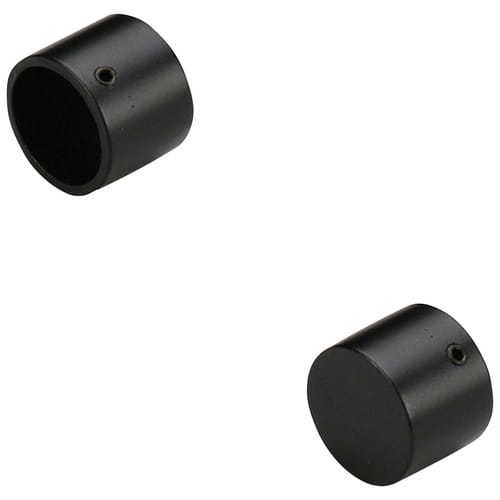 LIEDECO Endstück, Blues, Kappe, 20 mm, 2 Stück, Schwarz