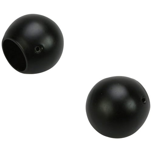 LIEDECO Endstück, Blues, Kugel, 20 mm, Schwarz