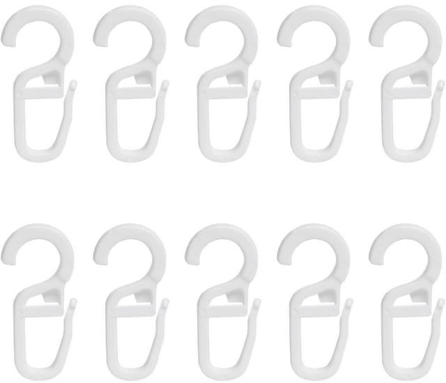 LIEDECO Faltenlegehaken, 12 Stück - weiss