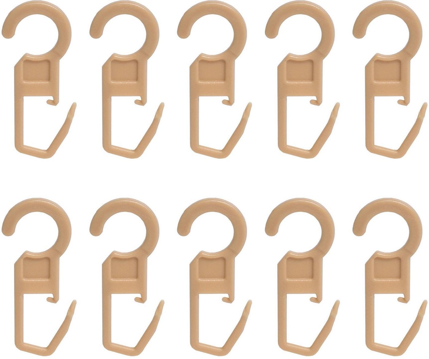 LIEDECO Faltenlegehaken, 12 Stück - beige Bild 2