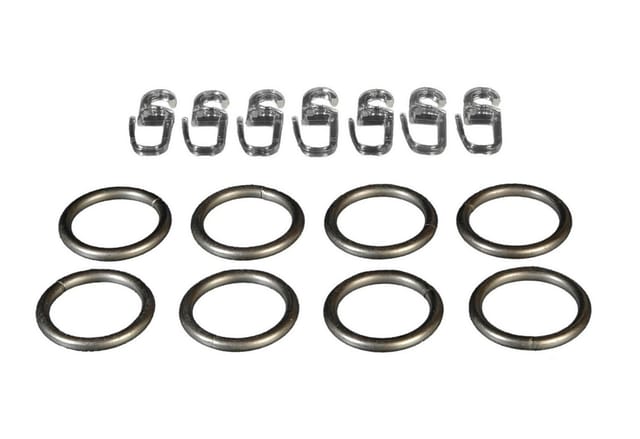 LIEDECO Stilring, Silber, 8 Stück, 16 mm - silberfarben