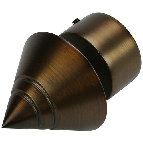 LIEDECO Endstück »Kegel«, bronzefarben, Metall - braun