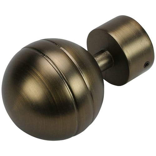 LIEDECO Endstück »Kugel«, bronzefarben, Metall - braun