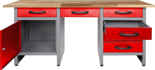Ondis24 Werkbank »Werkbank Harry 160 cm« - rot