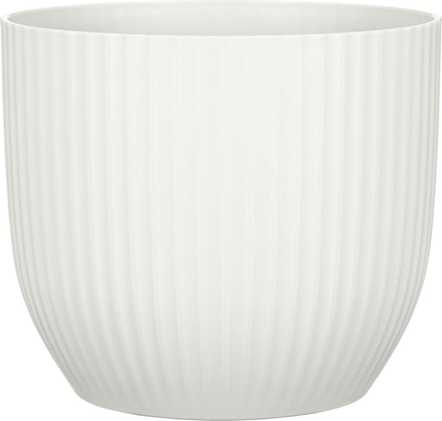 Scheurich Blumentopf Kunststoff Ø 14,6 x 13 cm chalk white