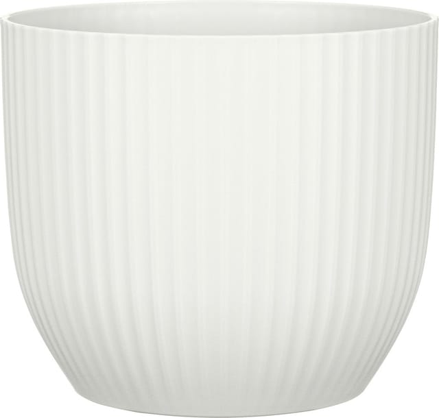 Scheurich Blumentopf Kunststoff Ø 17,6 x 15,4 cm chalk white