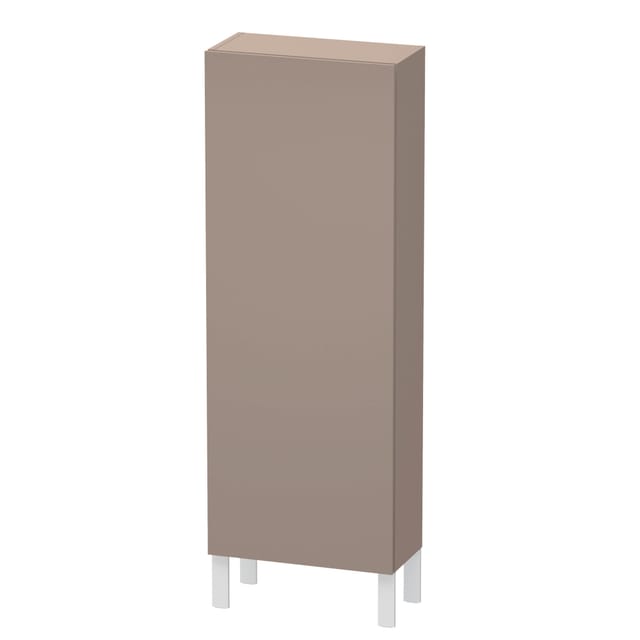 Duravit Halbhochschrank L-Cube 50x24,3x132cm, Tür rechts, basalt matt