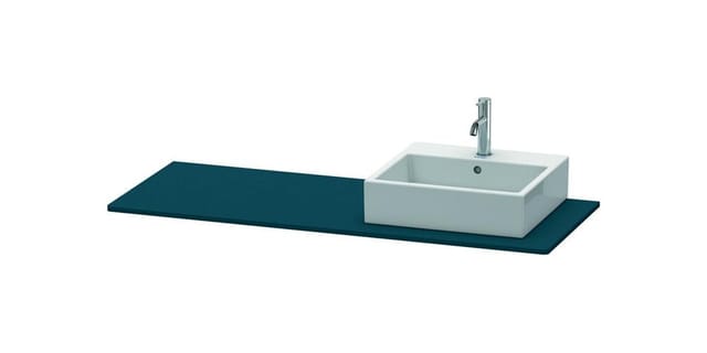 Duravit Konsole XSquare 140x55x1,6cm, m 1 AS, AS re, blau s-matt