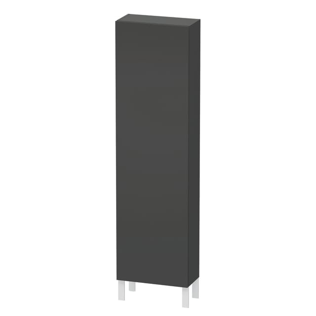 Duravit Hochschrank L-Cube 50x24,3x176cm, Tür rechts, graphit matt