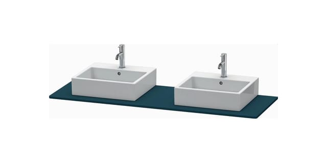 Duravit Konsole XSquare 160x55cm, bl m, m 2 Auss, Beck. beids.
