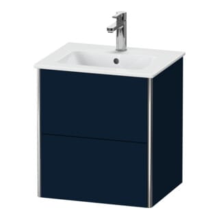 Duravit Waschtischunterschrank XSquare Compact 51x41,8x56cm, 2 La, wandhängend, blau s-matt