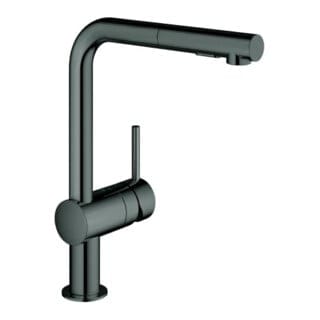 Grohe Spültisch-Einhebelmischer Minta hd graph., herausz. Dual-Brause, L-Ausl.
