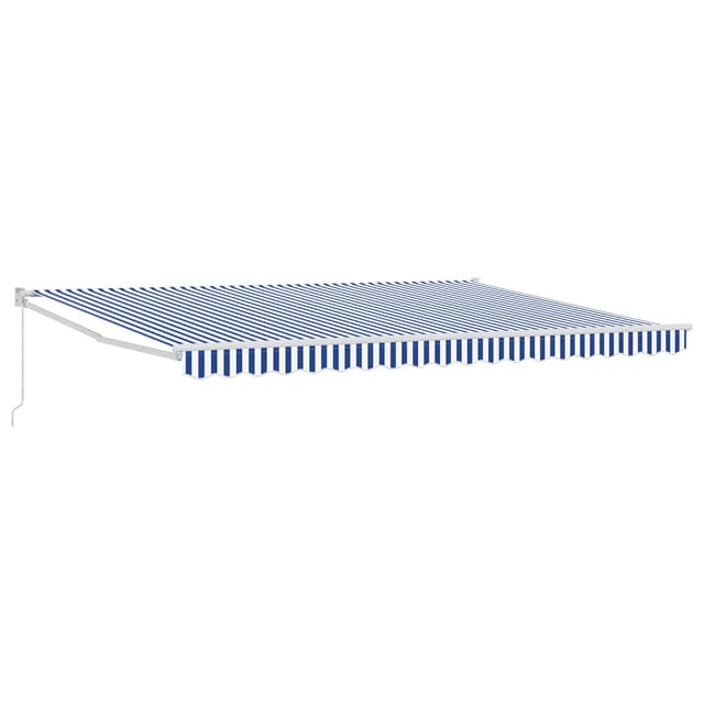 Einziehbare Markise Blau Und Weiß 4 X 2 M Vidaxl