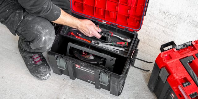 Einhell E-case M Sealed (e-case System, Staubdicht Und Strahlwassergeschützt, Kompatibel Mit Half Size E-cases, 44 X 33 X 29 Cm, Max. 90 Kg Nutzlast, Tragegriff)
