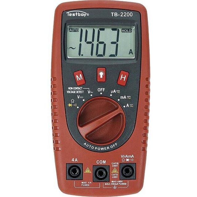Testboy Digital Multimeter 2200 0-400v Ac/dc