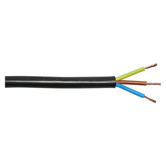 Schlauchleitung H05VV-F 3G1,0 mm² (H05VV-F, Anzahl Adern: 3, 1 mm², 5 m, Schwarz)