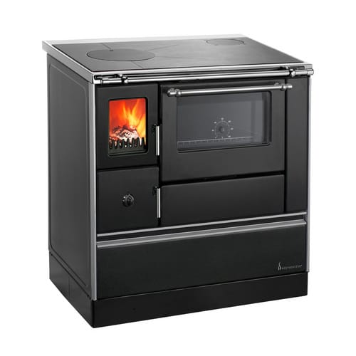 Westminster Küchenherd K76F-90 Stahl Backfach Rechts Schwarz 7,6 kW