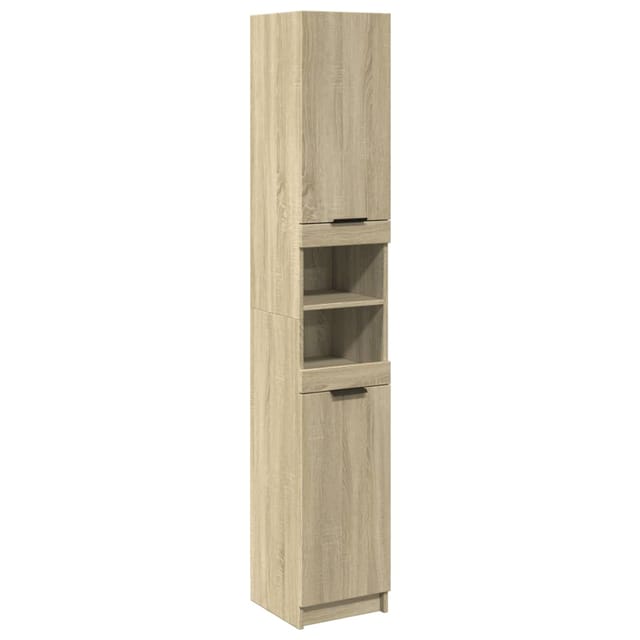 vidaXL Badschrank Sonoma-Eiche 32x34x188,5 cm Holzwerkstoff 849656