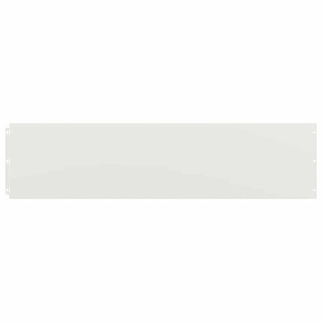 vidaXL Rasenkanten 10 Stk Weiß 25x103 cm Kaltgewalzter Stahl 860167