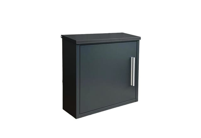 Relaxdays Wandbriefkasten Eisen Schwarz Wetterfest Rostfrei Abschließbar 35 cm x 33 cm x 12 cm 2,3 kg