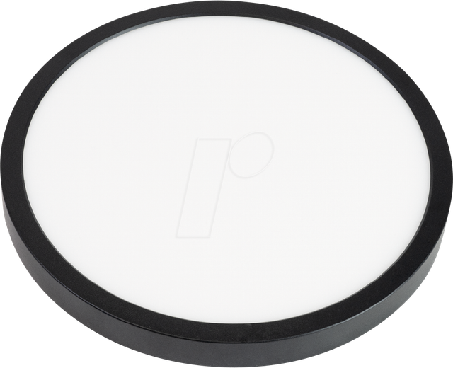 ENOVALITE LED Panel 18W 2700- 5700K Warm- Kaltweiß Einbauleuchte Aufbauleuchte Schwarz Variabler Lochausschnitt Rund