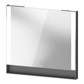 Duravit Lichtspiegel Qatego 80x75x6,5cm, 26 W, Graphit matt