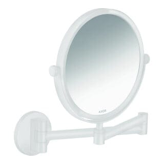 hansgrohe Rasierspiegel Axor Uni. Circular Wandmontage, mattweiß