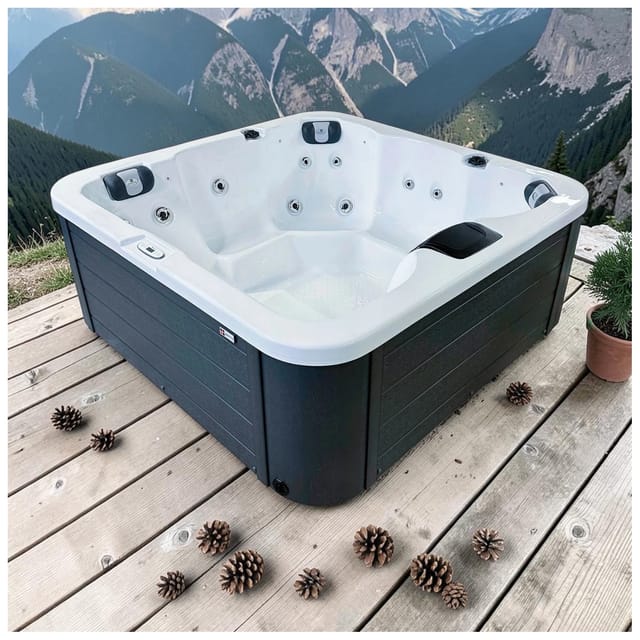 PassionSpa Whirlpool FLAME 190 x 190 x 81 cm - XL / bis zu 5 Personen